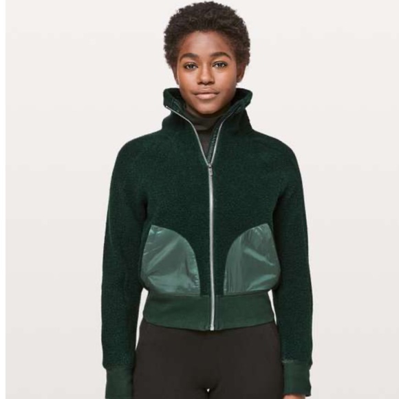 Lululemon Athletic So Sherpa Jacket Size 12 - Picture 1 of 3
